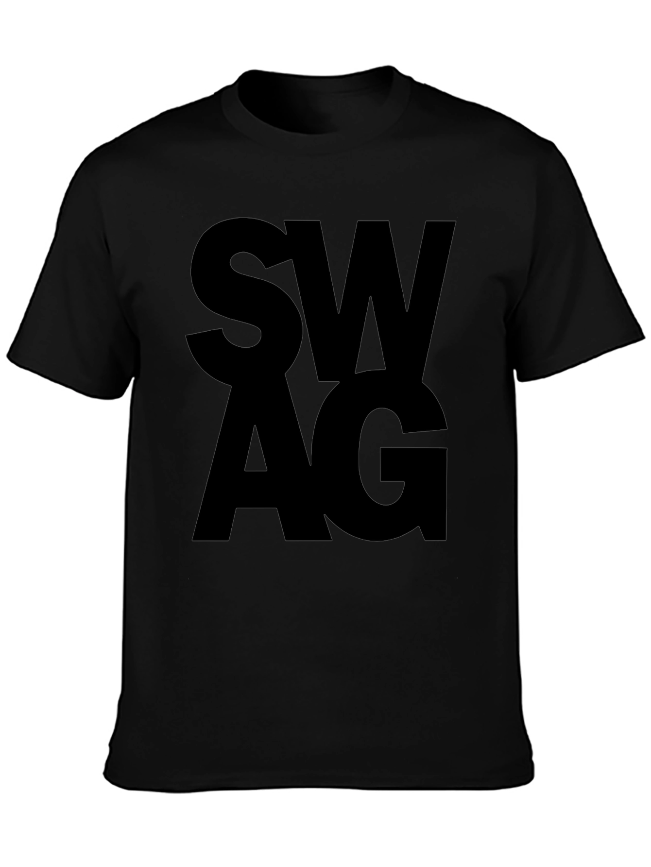Swag Black Graphic Tee - Trendy Casual Style