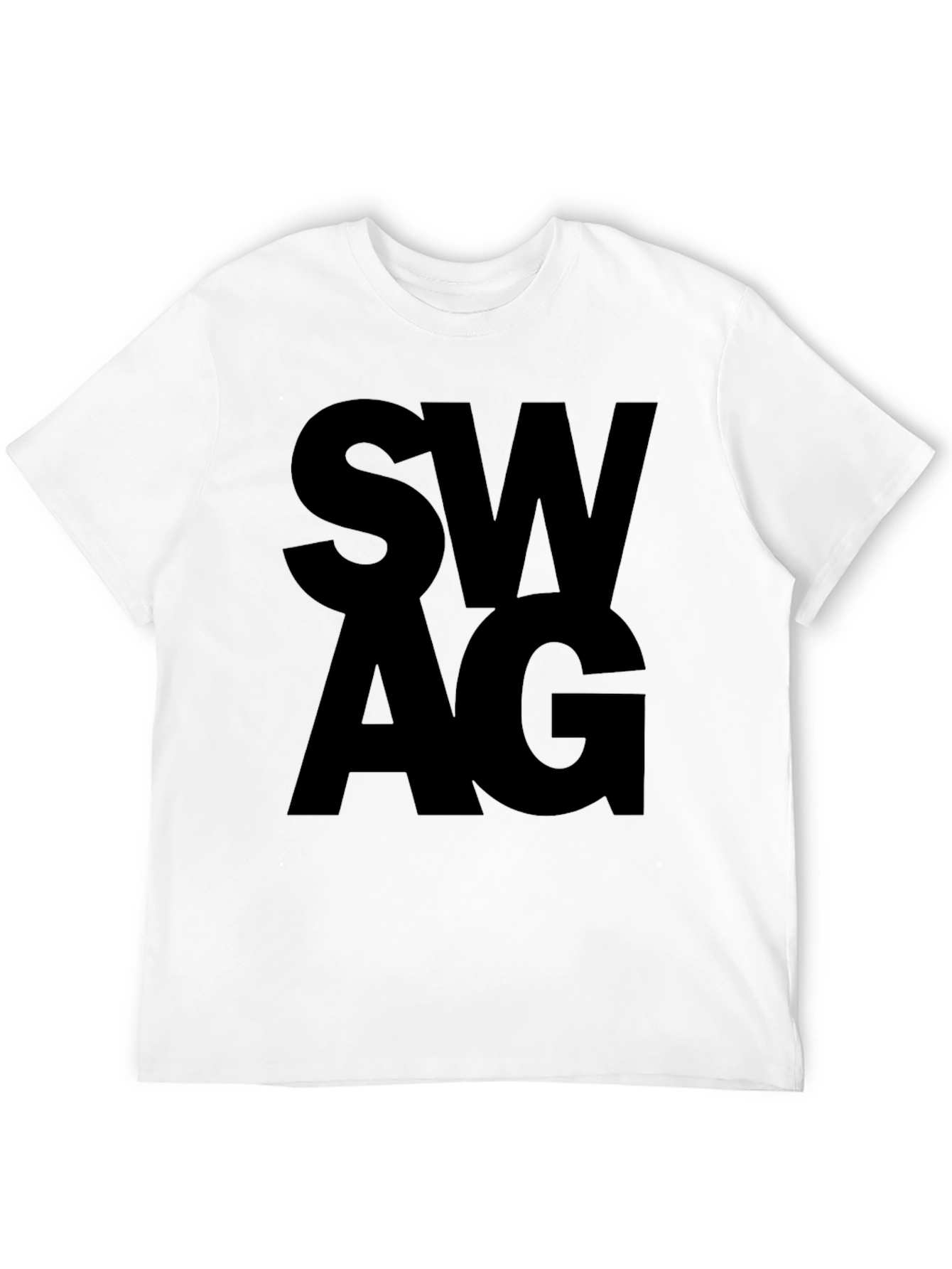 Swag Black Graphic Tee - Trendy Casual Style