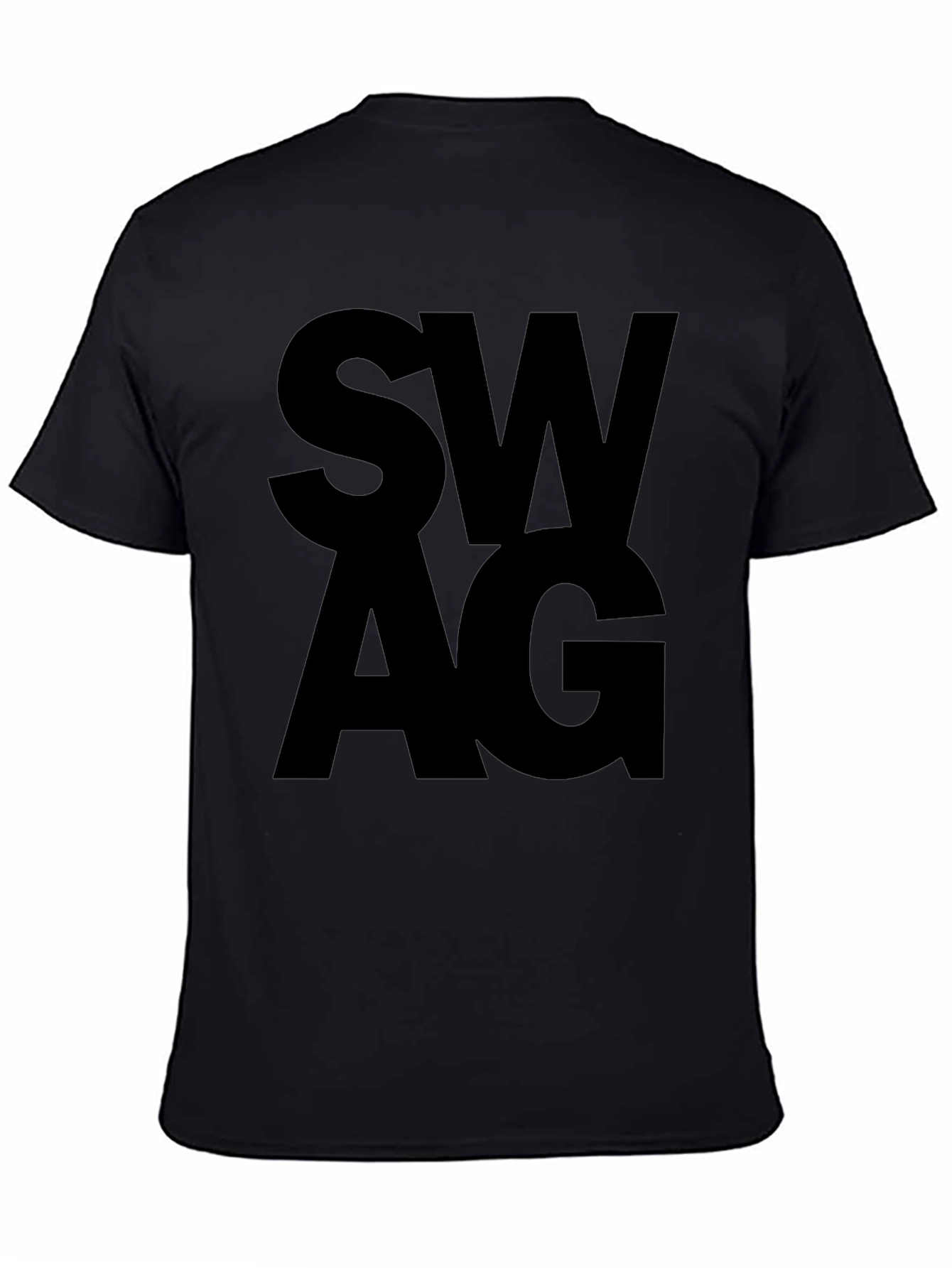 Swag Black Graphic Tee - Trendy Casual Style