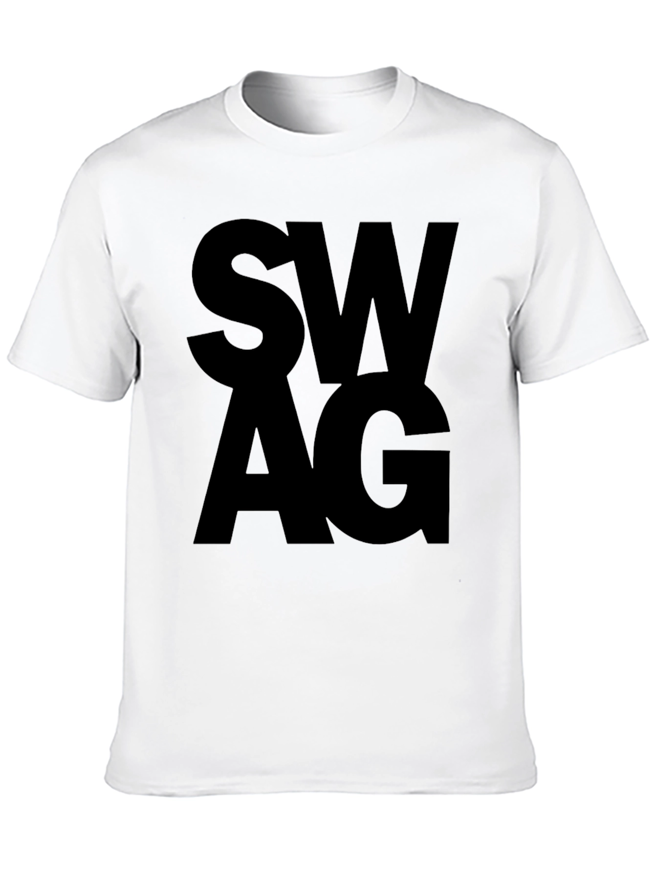 Swag Black Graphic Tee - Trendy Casual Style