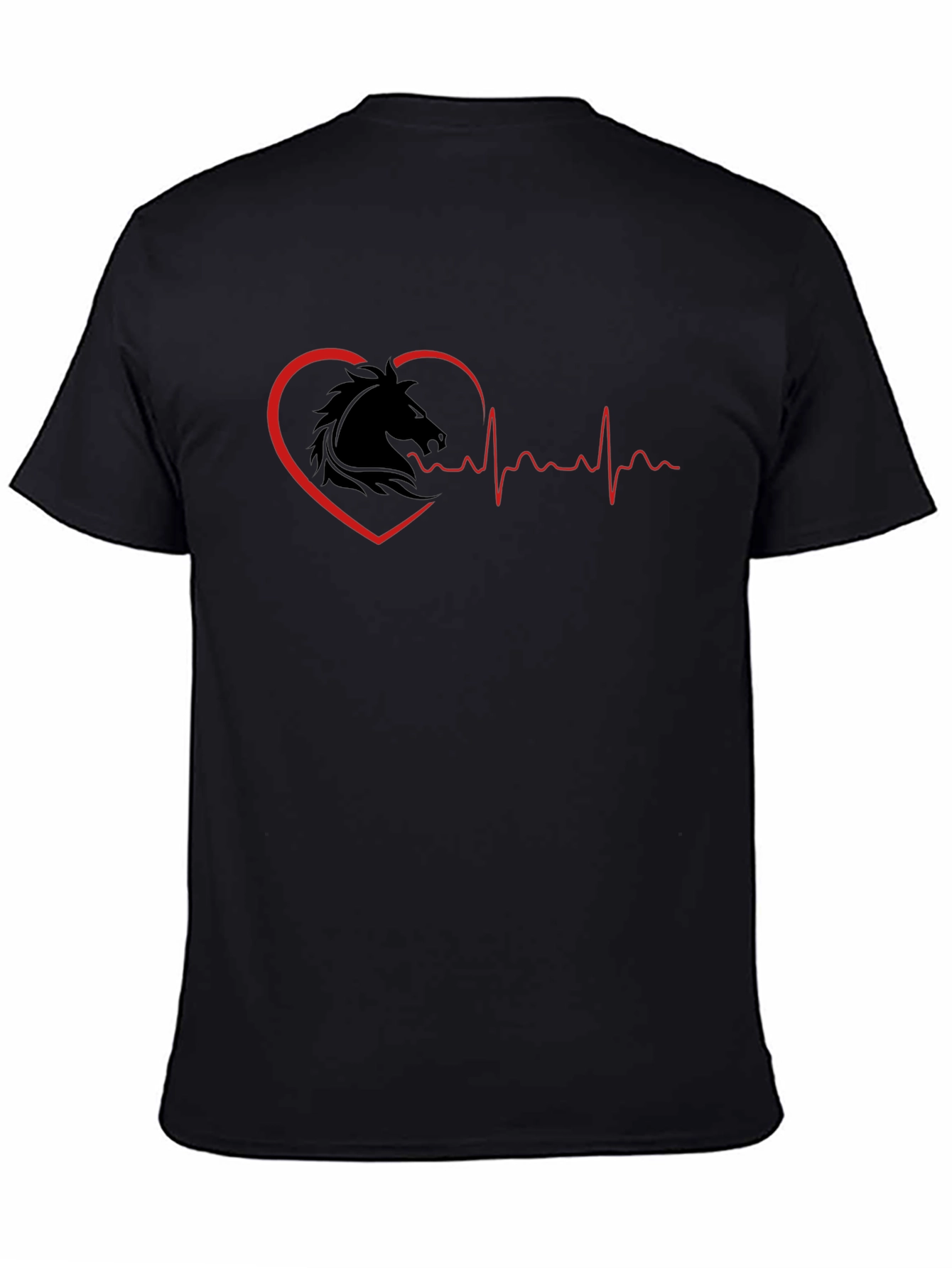Horse Heartbeat T-Shirt - Equestrian Lover Tee