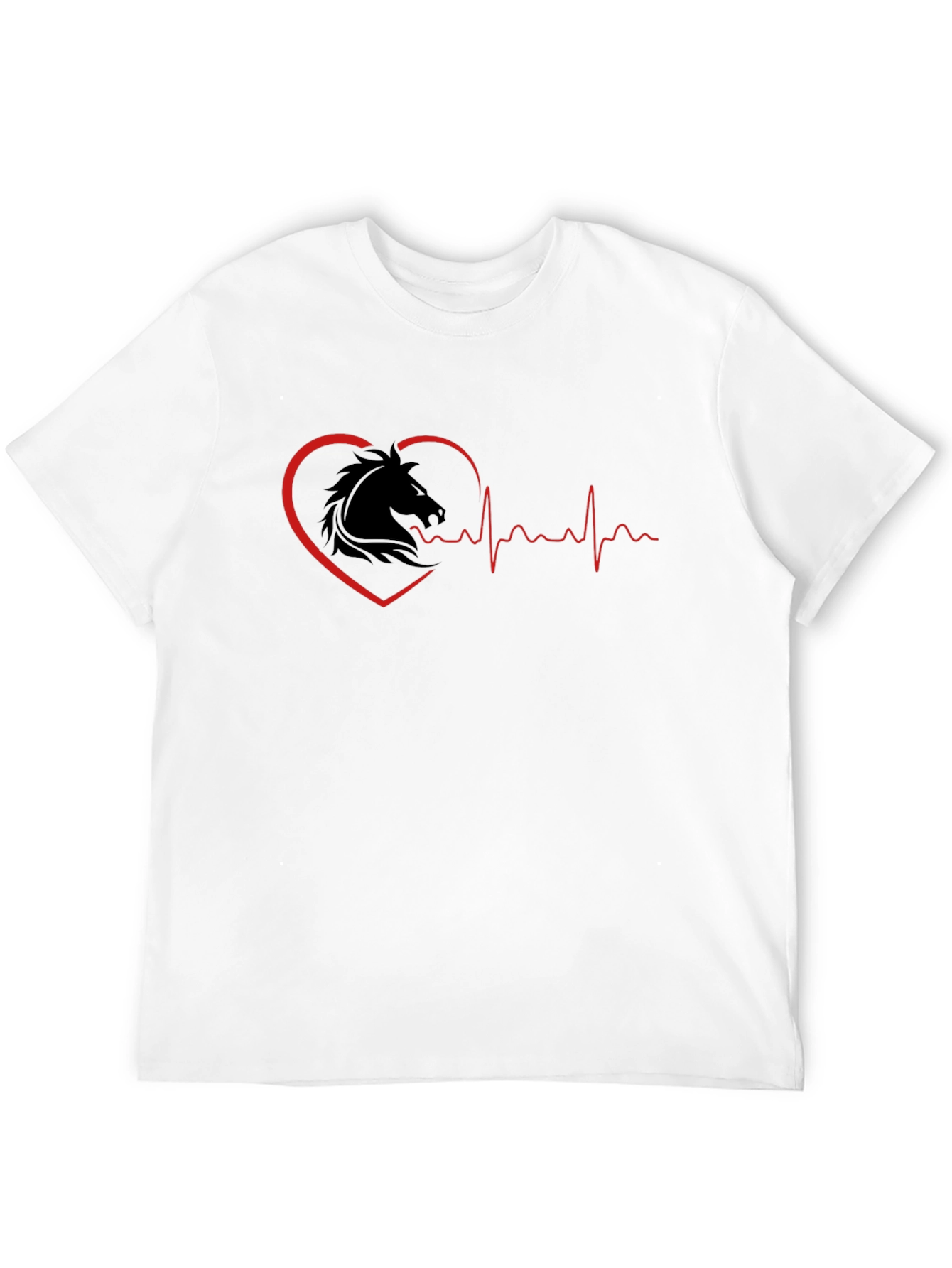 Horse Heartbeat T-Shirt - Equestrian Lover Tee