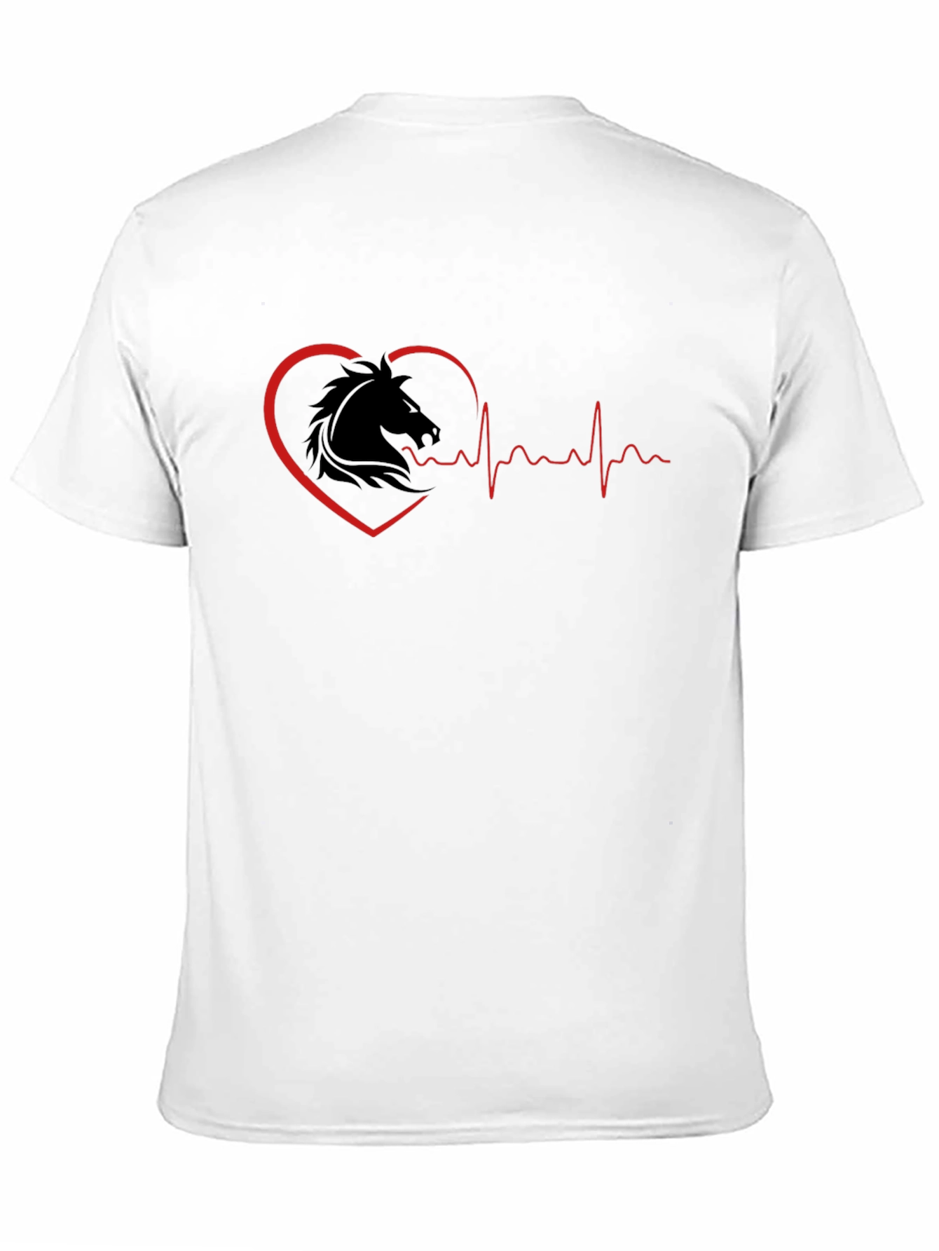 Horse Heartbeat T-Shirt - Equestrian Lover Tee