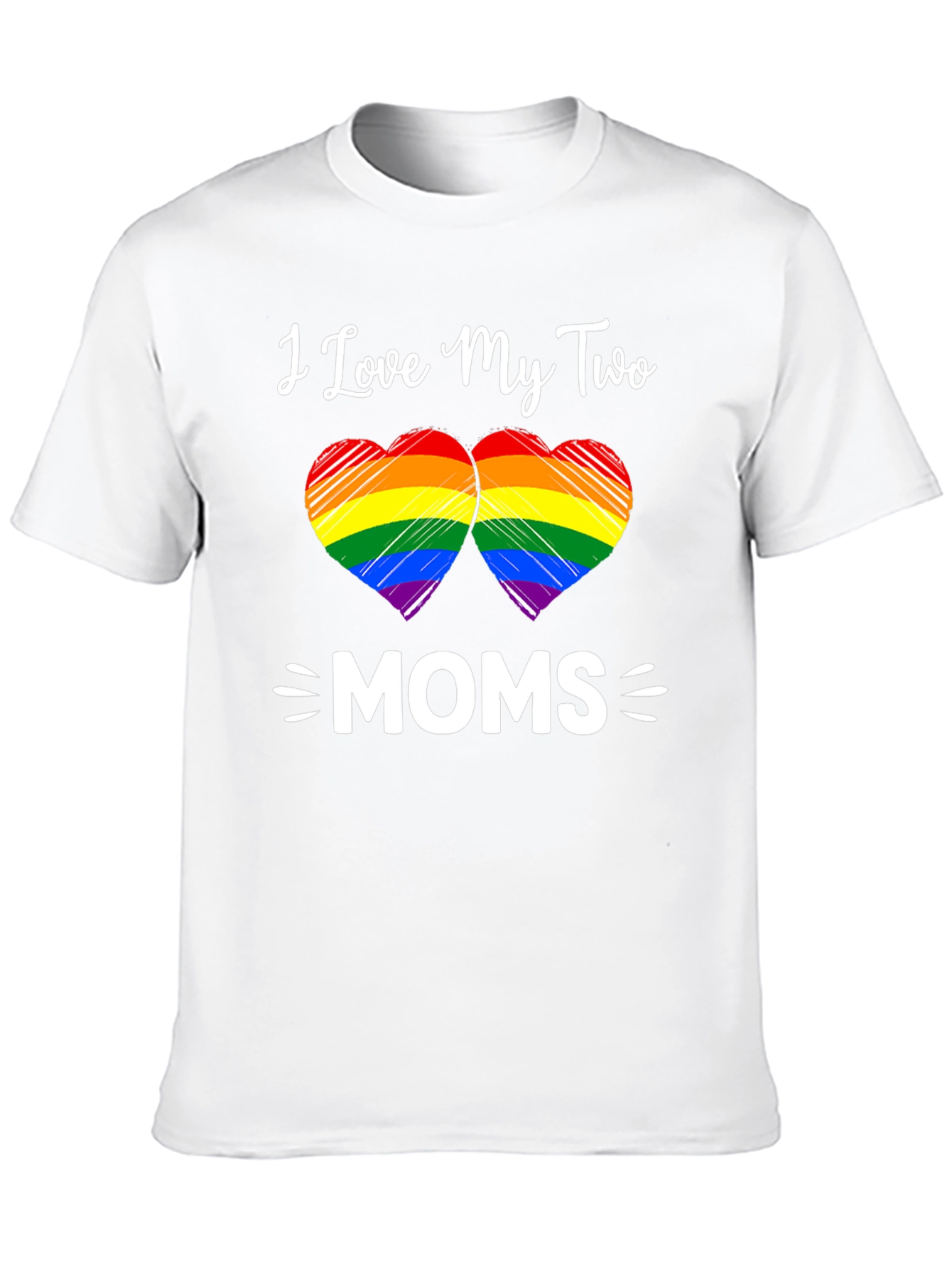 I Love My Two Moms T-Shirt LGBTQ+ Pride