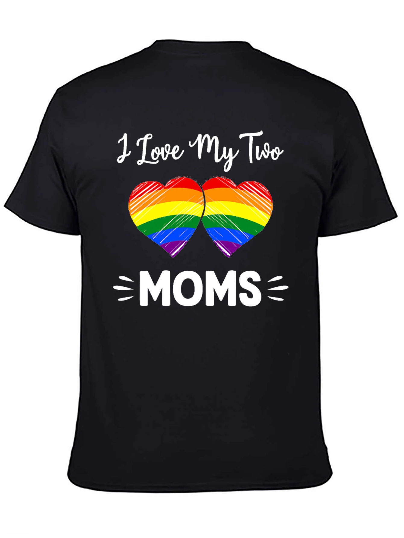 I Love My Two Moms T-Shirt LGBTQ+ Pride