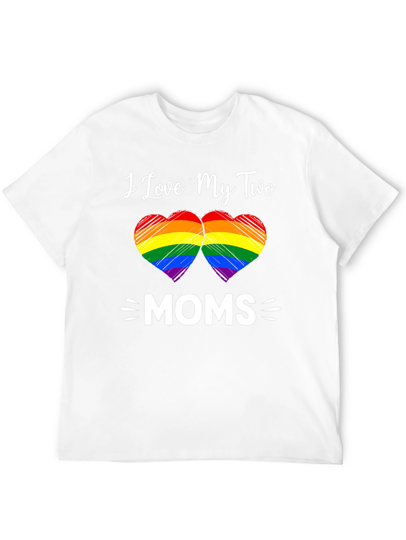 I Love My Two Moms T-Shirt LGBTQ+ Pride
