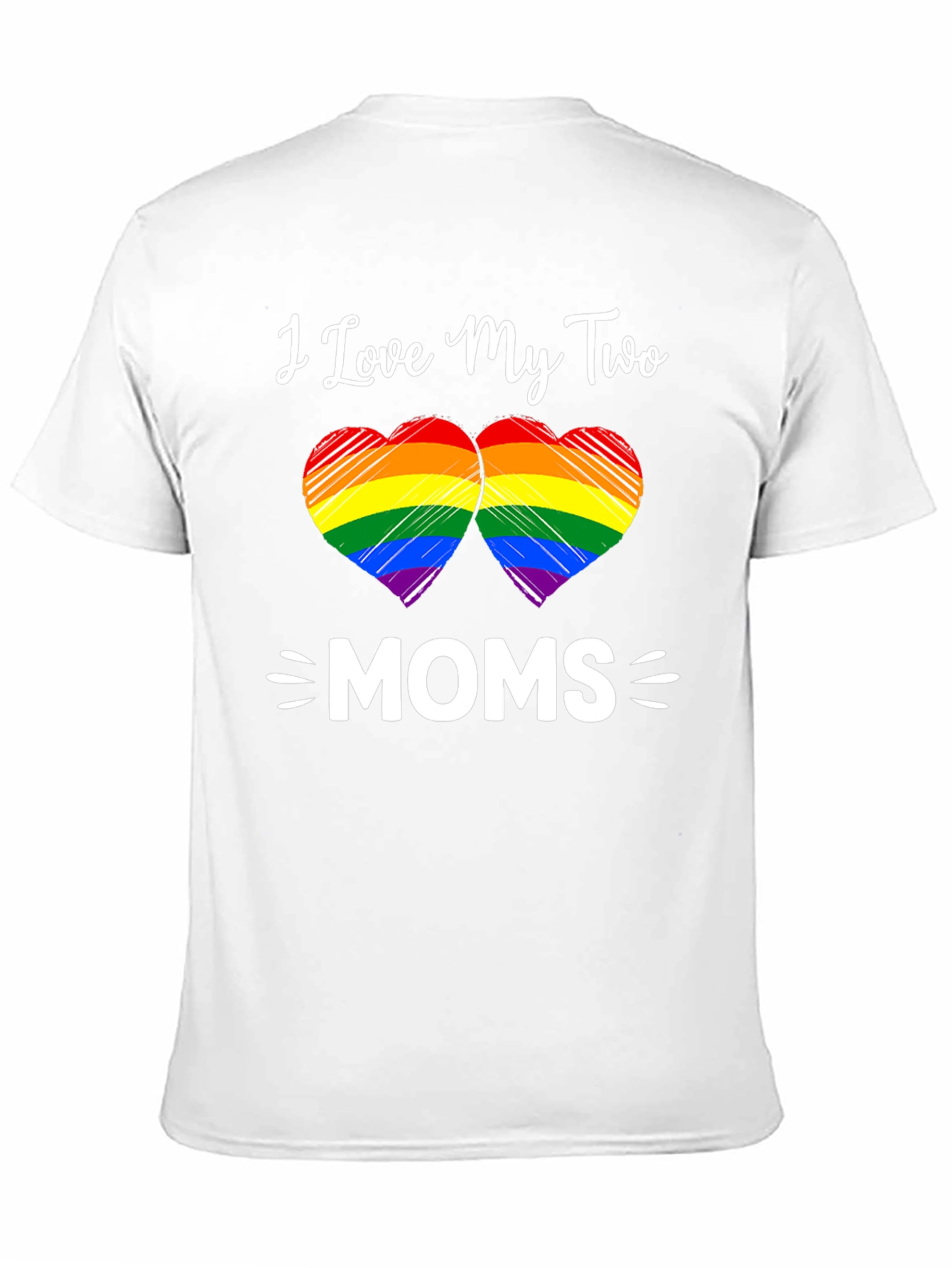 I Love My Two Moms T-Shirt LGBTQ+ Pride
