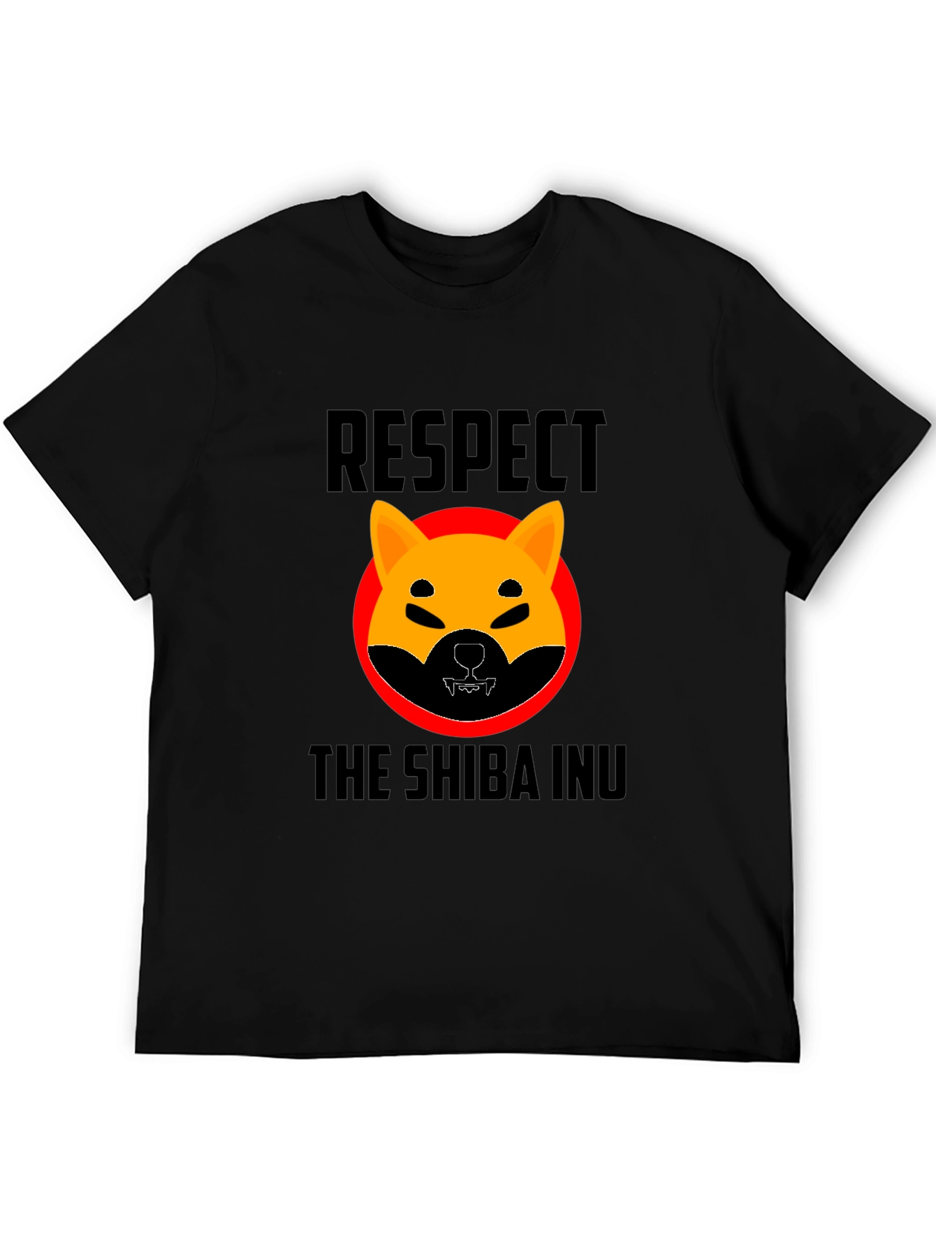 Respect the Shiba Inu T-Shirt - Black