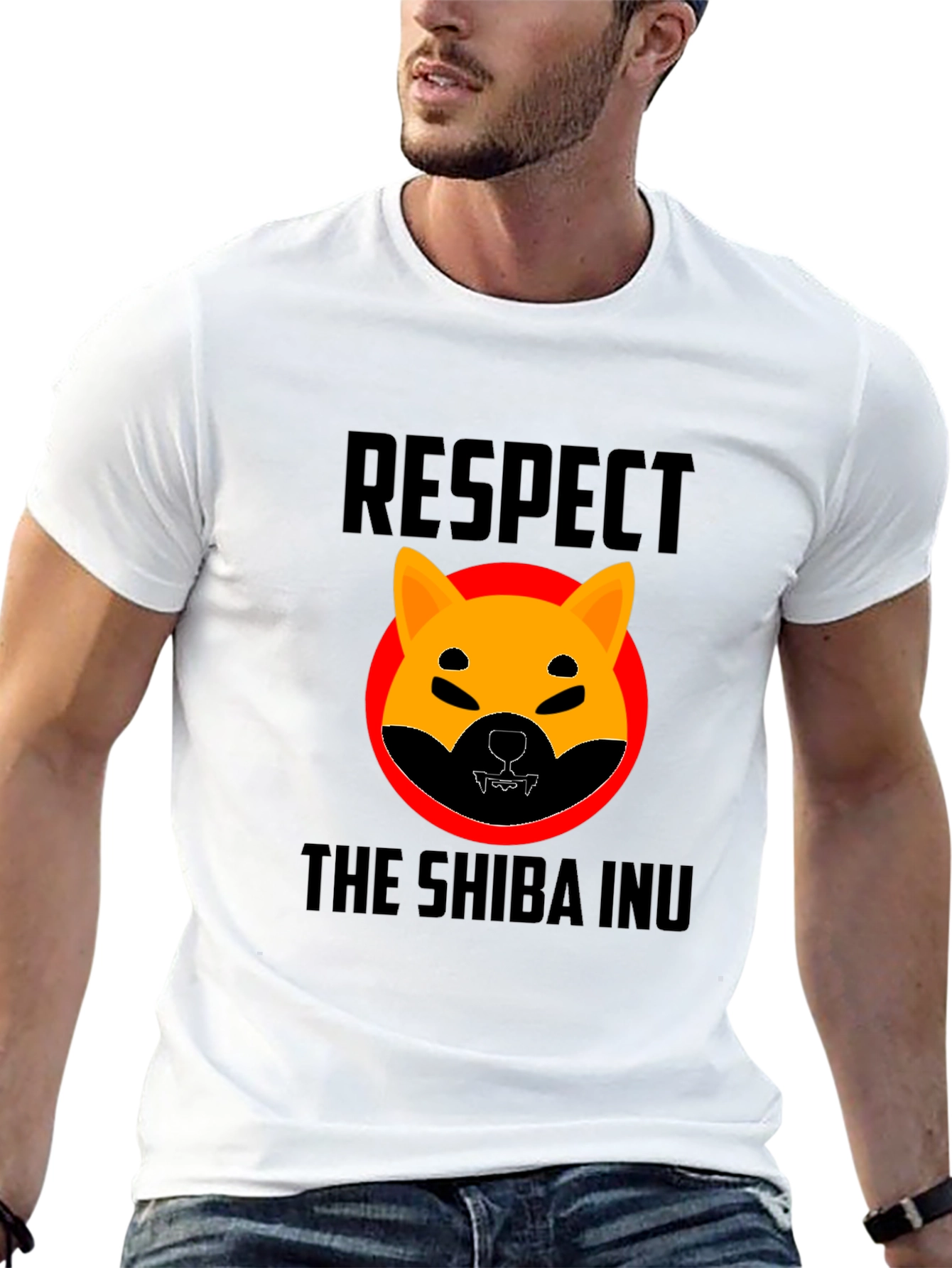 Respect the Shiba Inu T-Shirt - Black