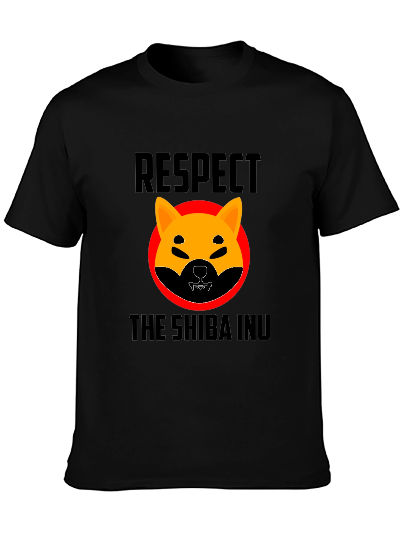 Respect the Shiba Inu T-Shirt - Black