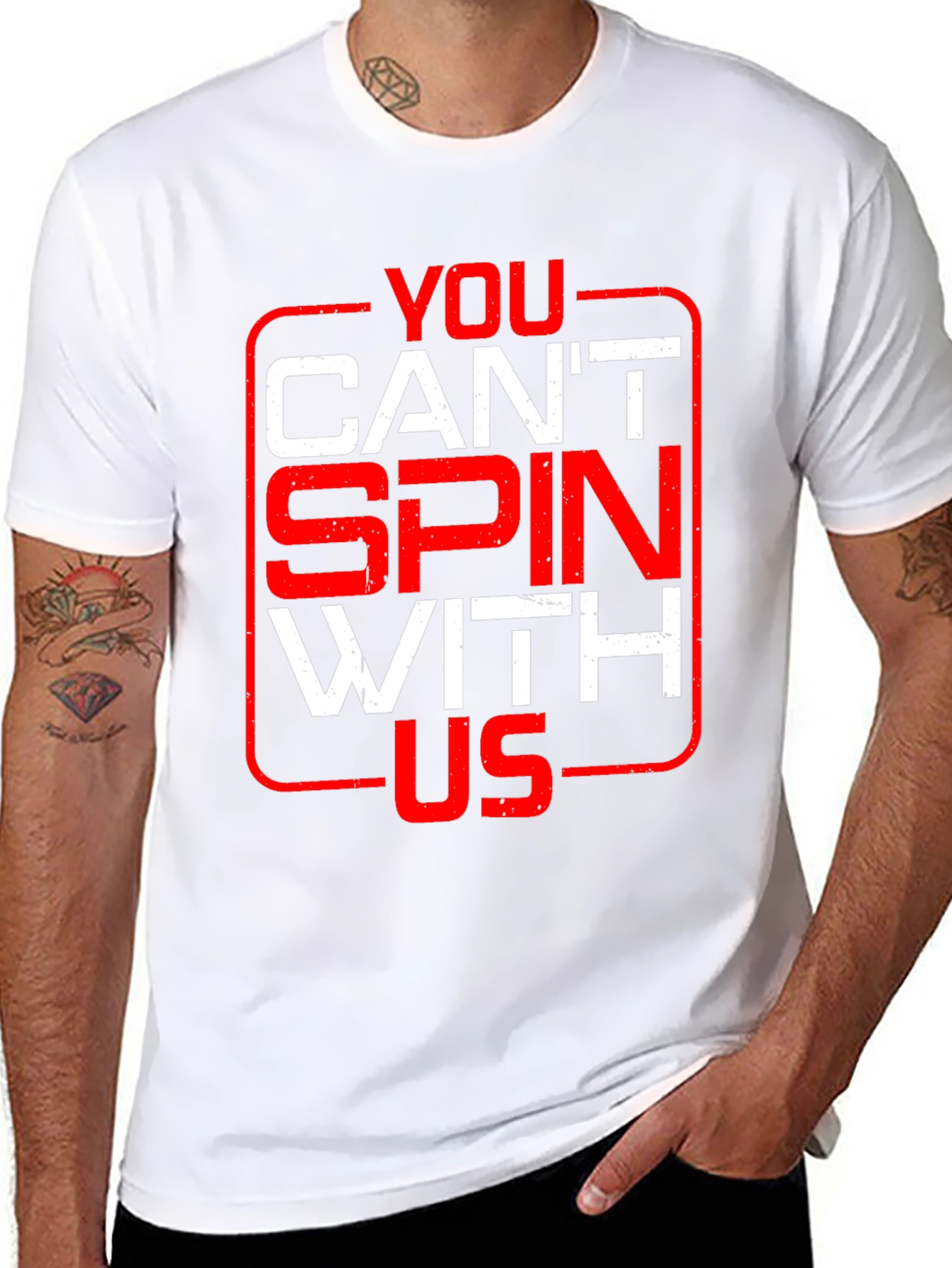 You Cant Spin With Us Graphic Tee