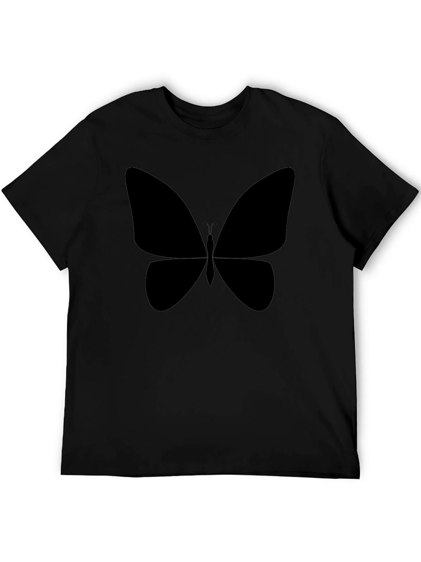 Butterfly Graphic Black T-Shirt - Stylish & Comfortable