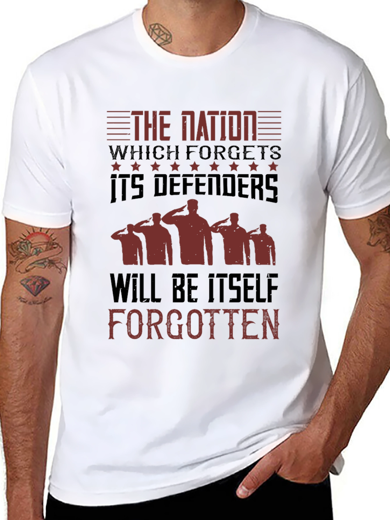 Patriotic Military Defenders T-Shirt