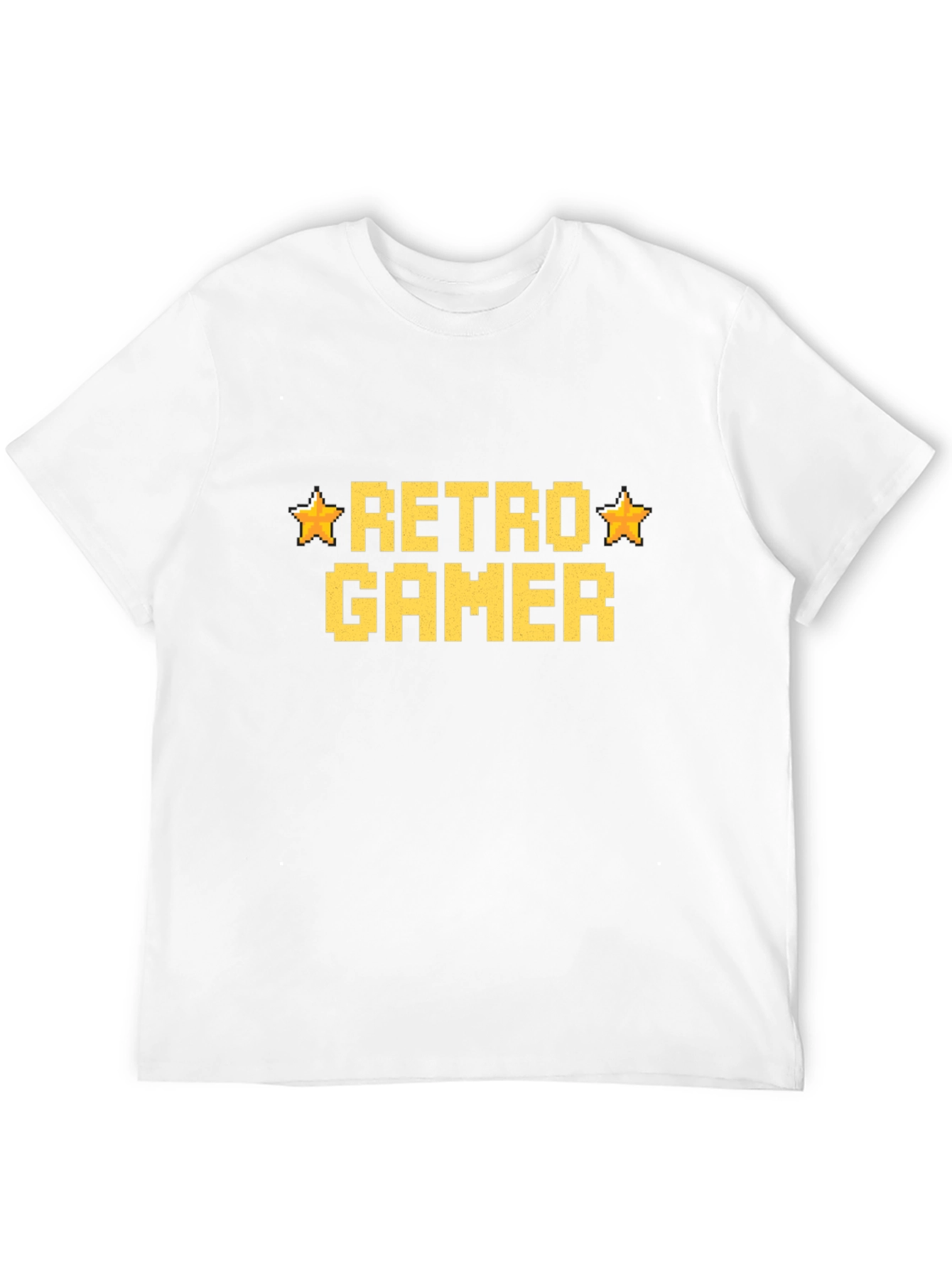 Retro Gamer Black T-Shirt - Pixelated Design