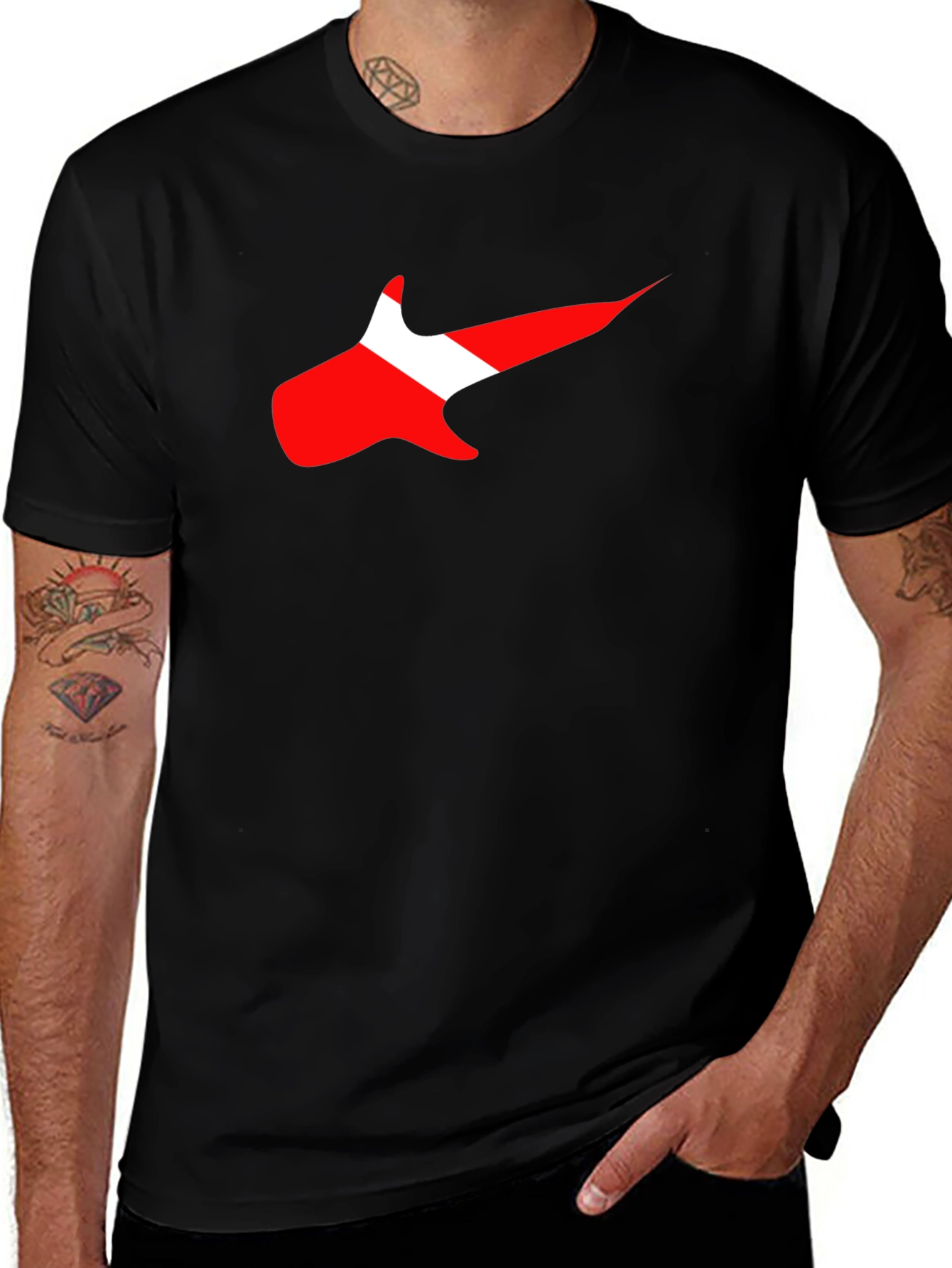 Diving Flag Graphic T-Shirt