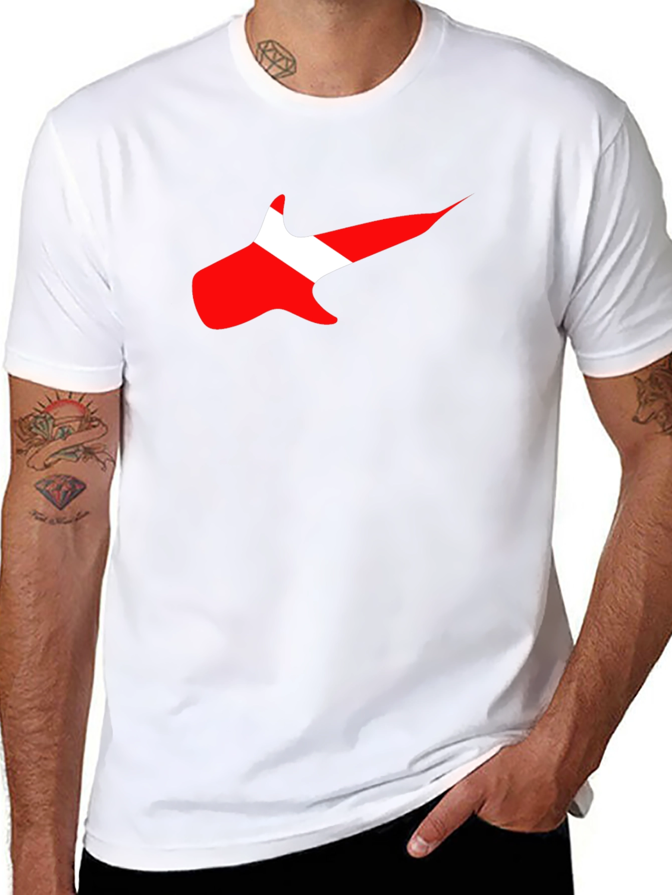 Diving Flag Graphic T-Shirt