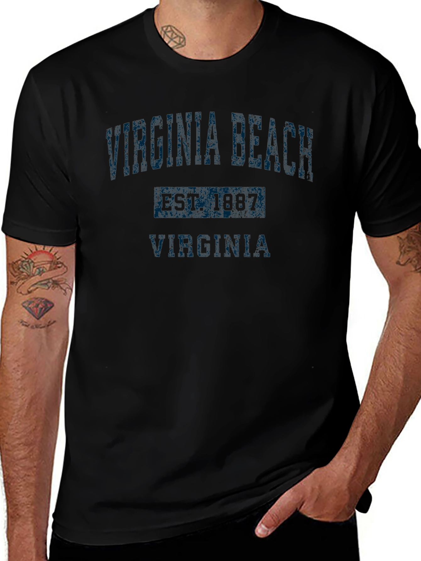 Virginia Beach Crew Neck T-Shirt