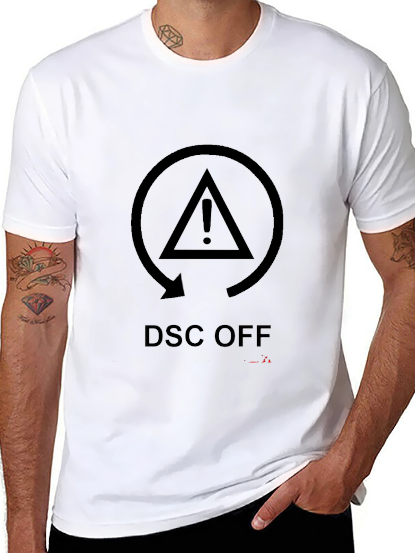 DSC OFF Warning Black T-Shirt