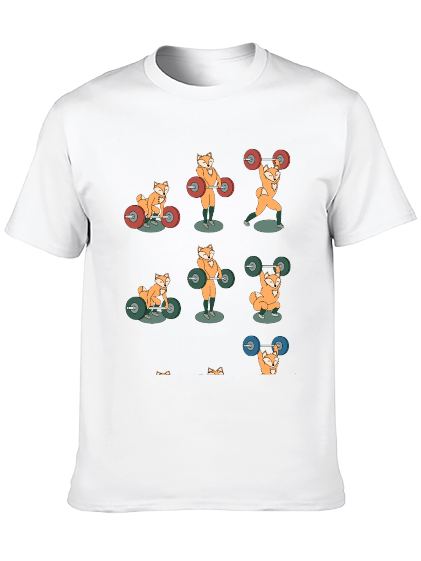 Fox Weightlifting T-Shirt - Funny Gym Tee