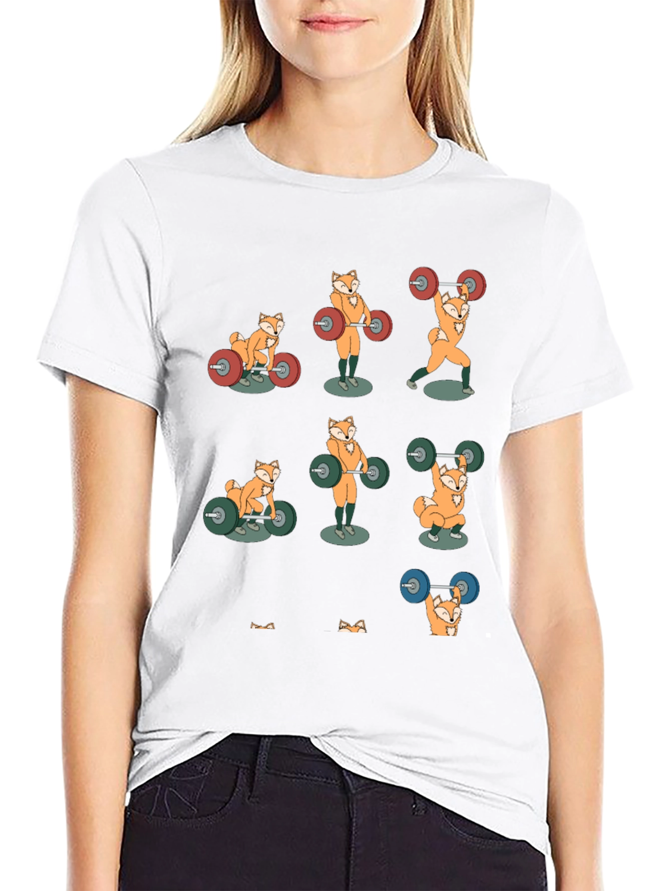 Fox Weightlifting T-Shirt - Funny Gym Tee