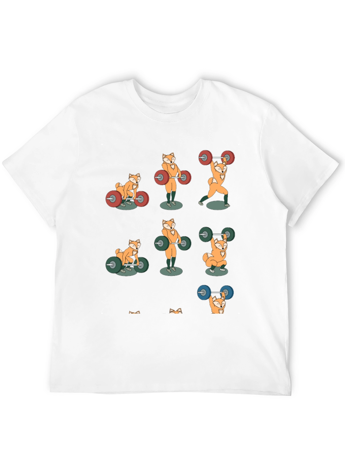 Fox Weightlifting T-Shirt - Funny Gym Tee