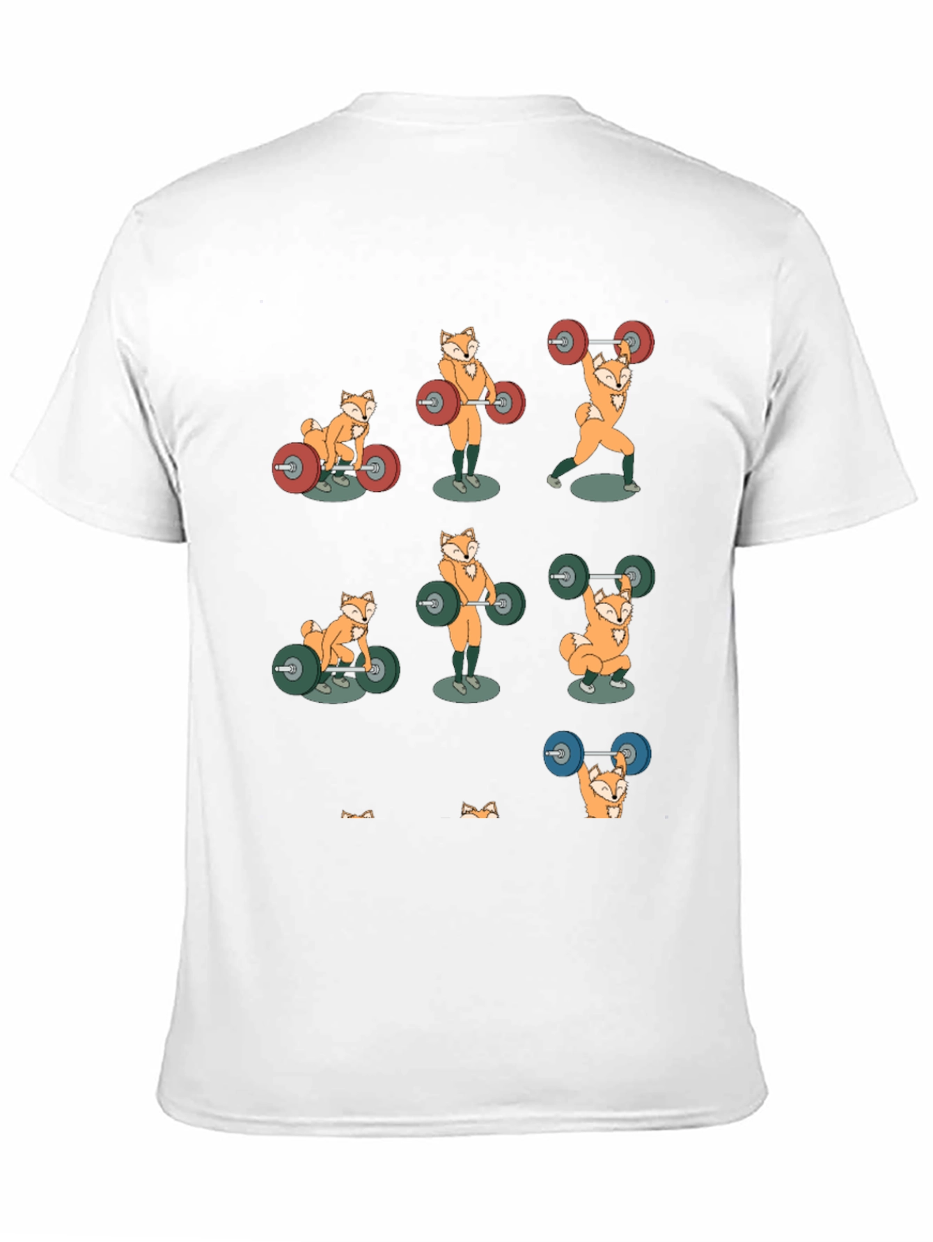 Fox Weightlifting T-Shirt - Funny Gym Tee