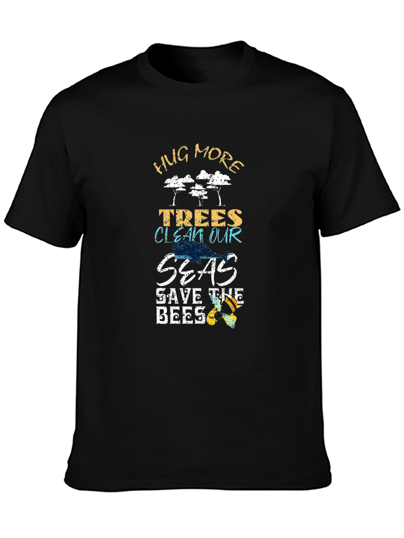 Eco-Friendly Graphic T-Shirt - Hug More Trees