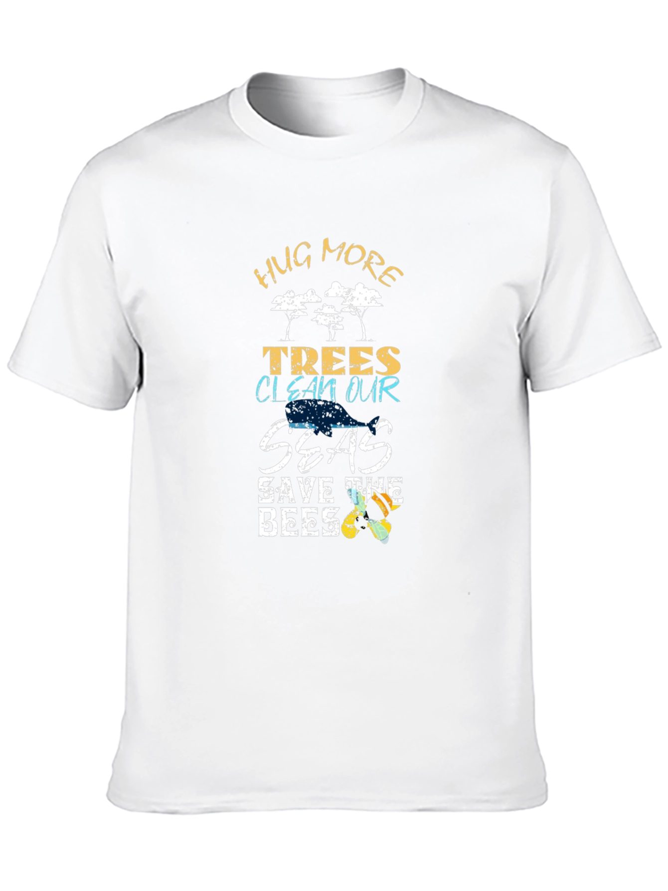 Eco-Friendly Graphic T-Shirt - Hug More Trees