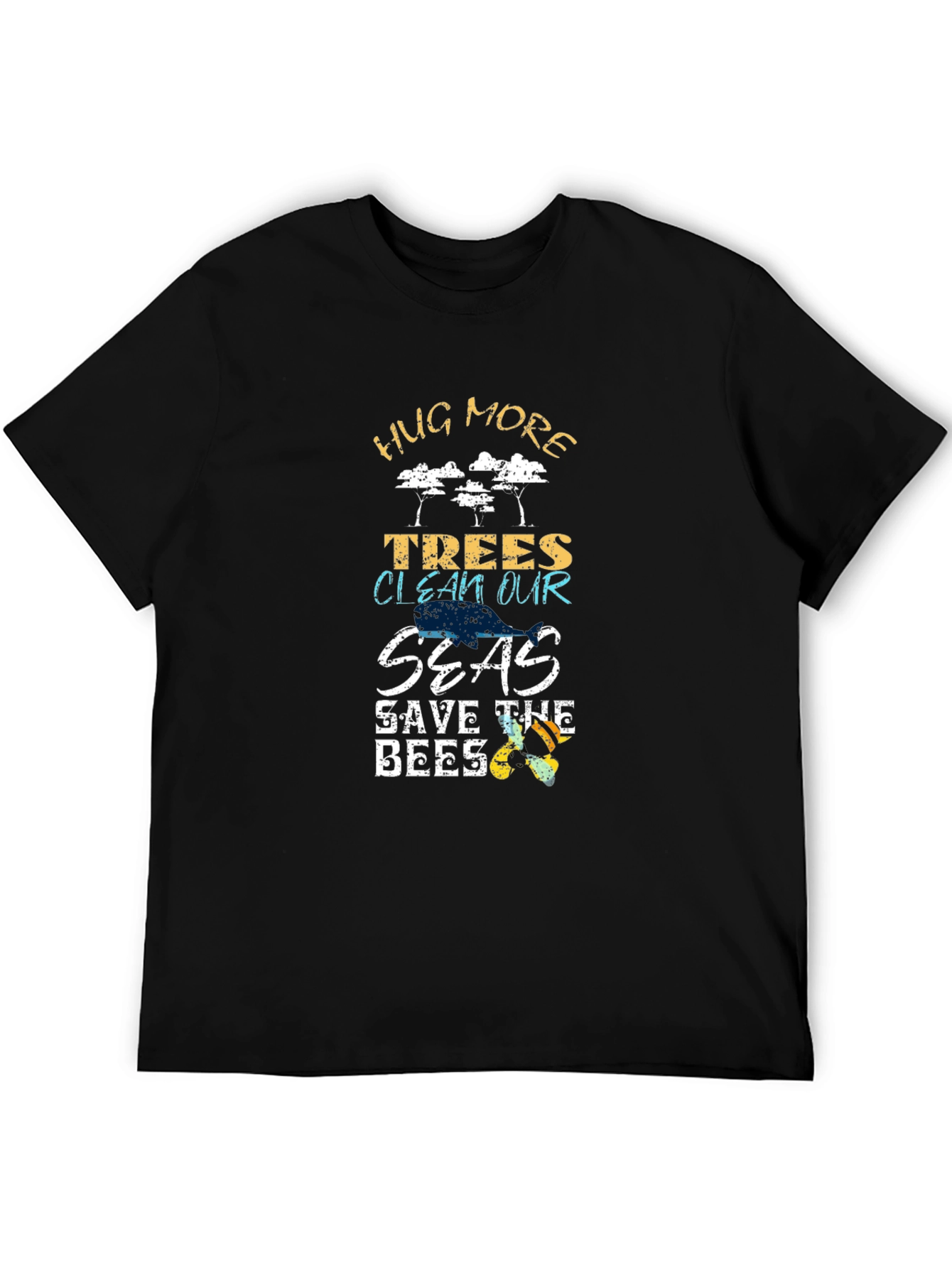 Eco-Friendly Graphic T-Shirt - Hug More Trees