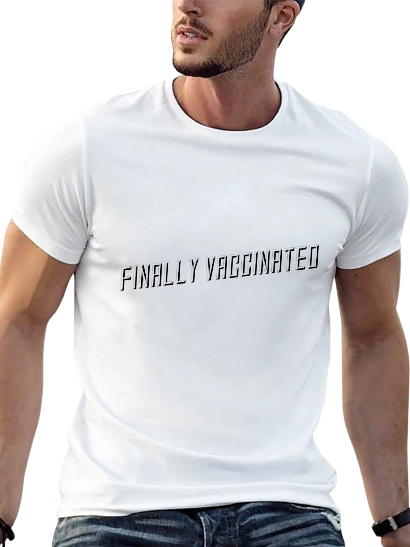 Finally Vaccinated Black T-Shirt