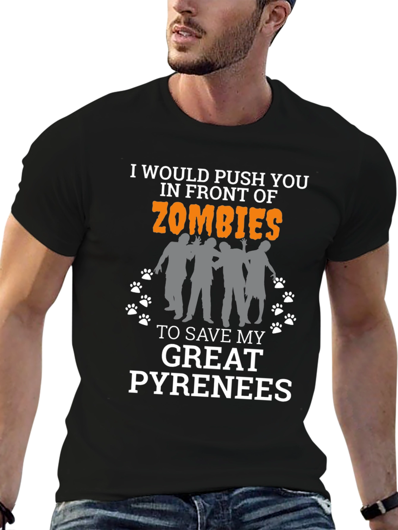 Funny Great Pyrenees Zombie T-Shirt