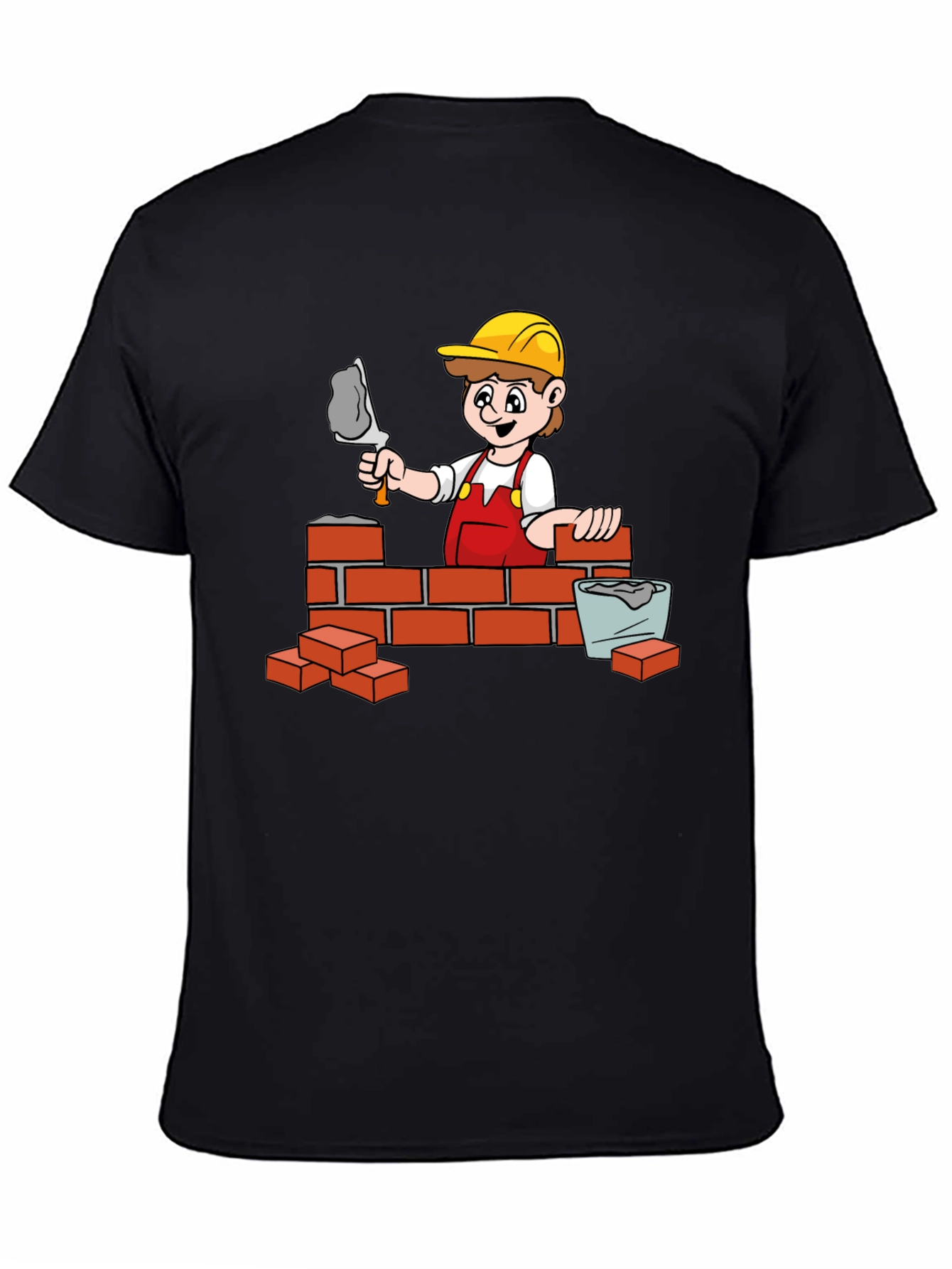 Bricklayer Cartoon Graphic Tee