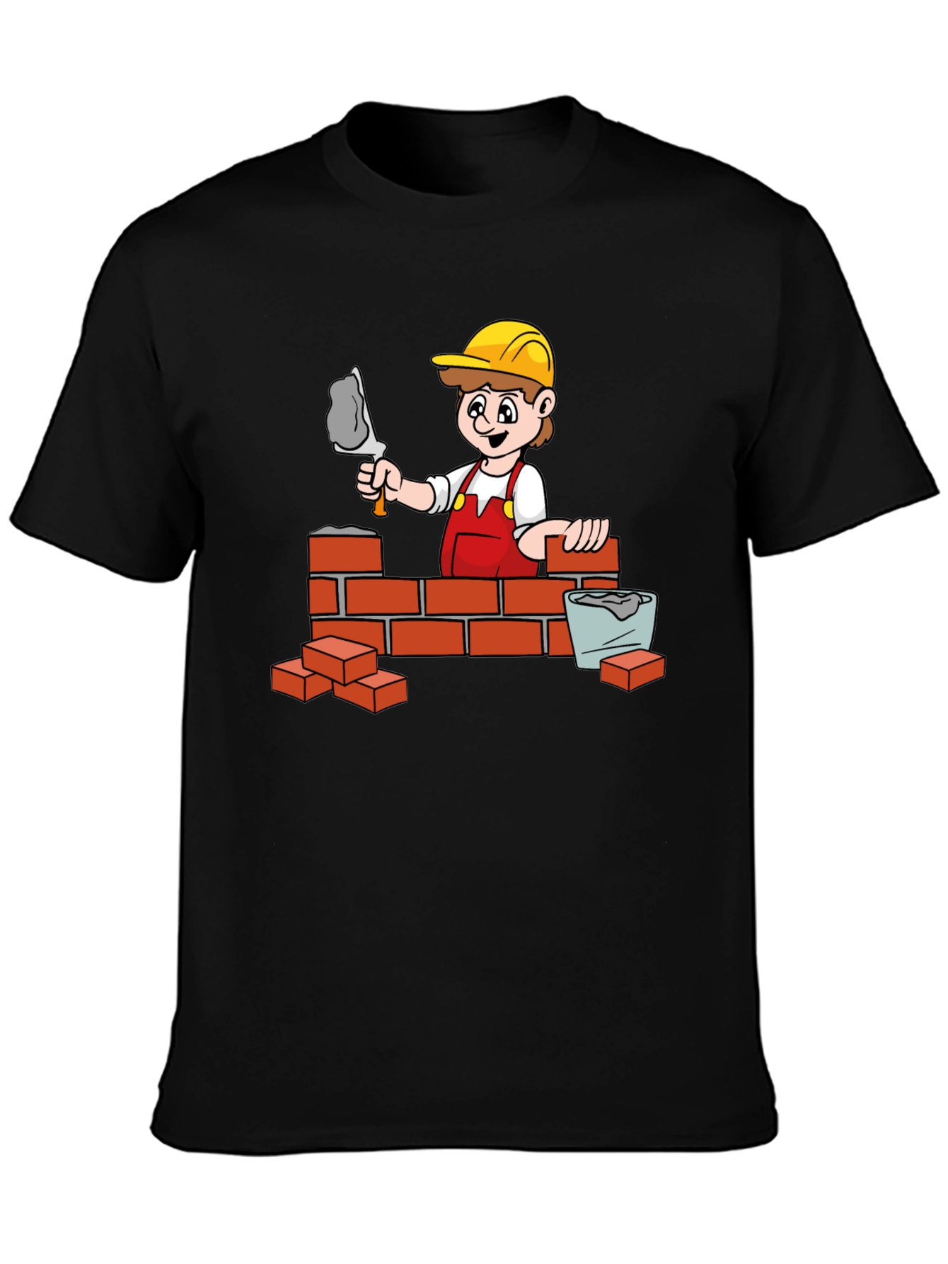 Bricklayer Cartoon Graphic Tee