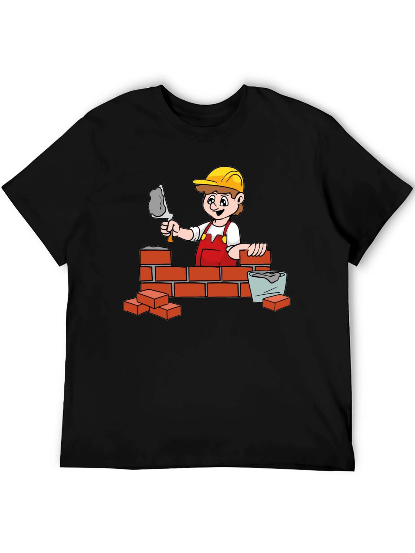 Bricklayer Cartoon Graphic Tee