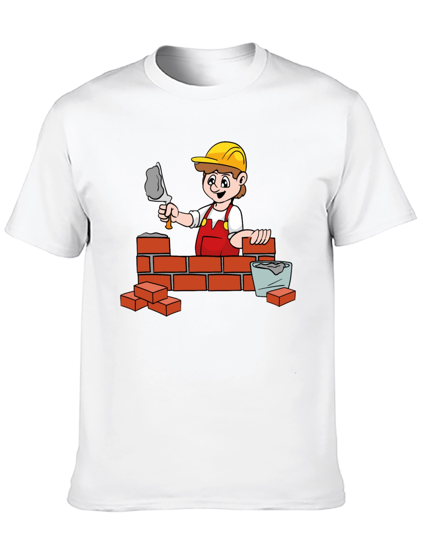 Bricklayer Cartoon Graphic Tee