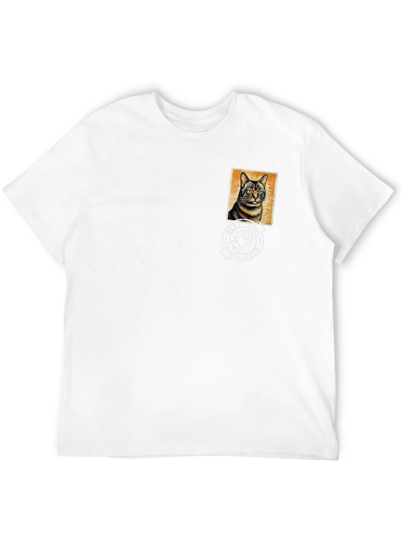 Best Cat Mom Ever Graphic Tee - Novelty T-Shirt