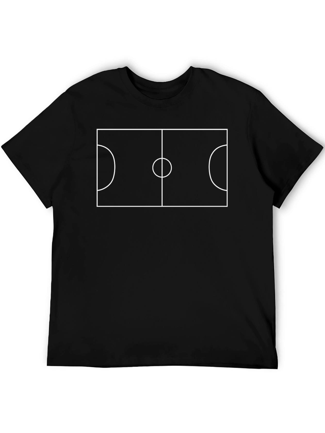 Futbol Field Graphic T-Shirt - Black