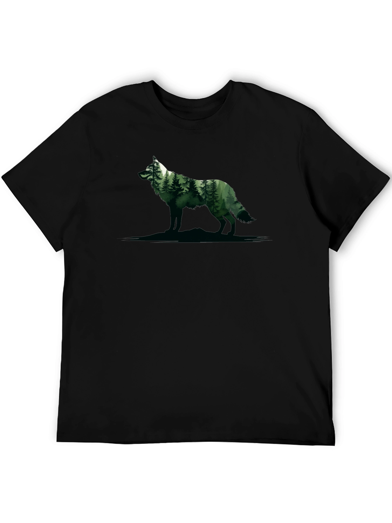 Wolf Forest Graphic Tee - Nature Inspired Design