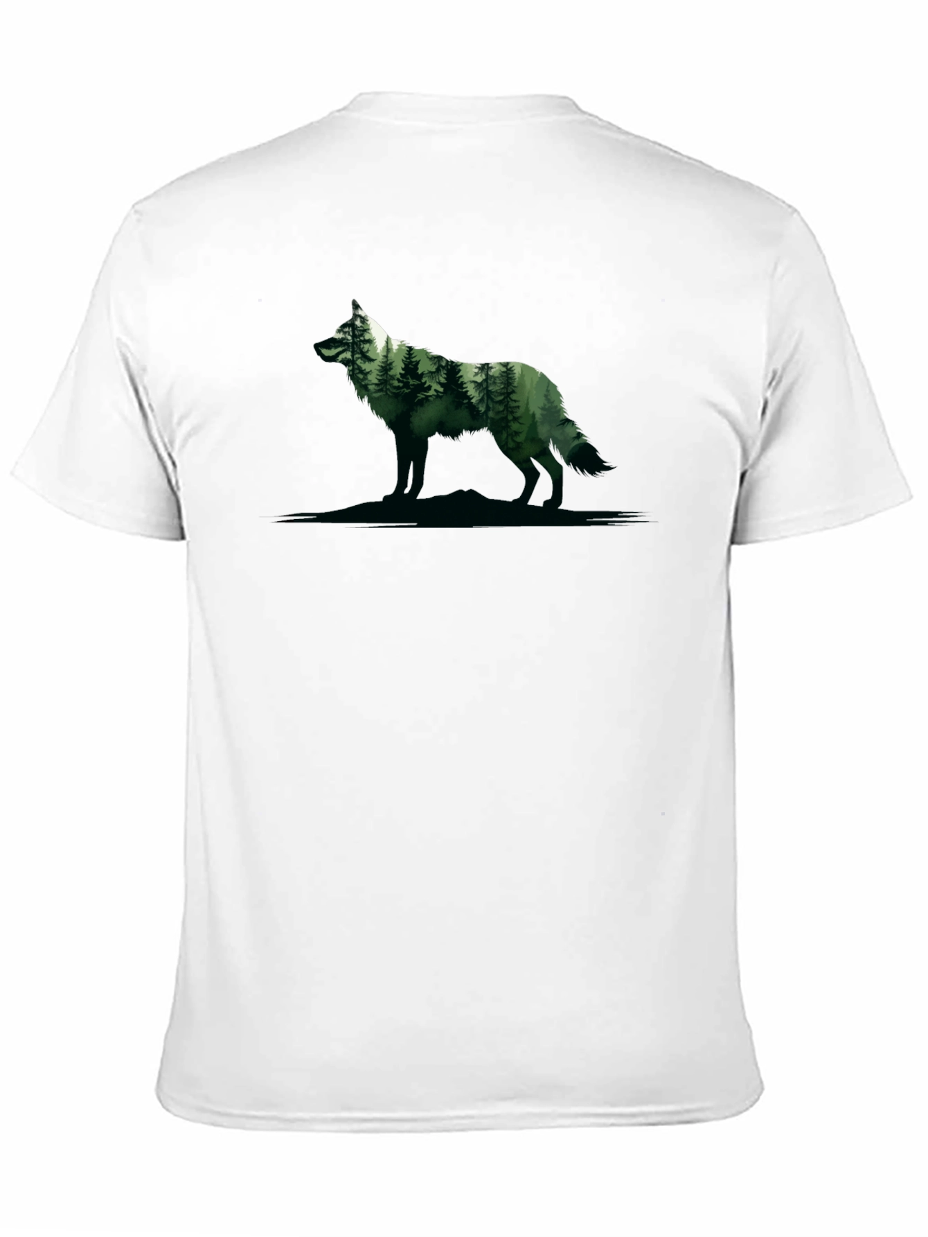 Wolf Forest Graphic Tee - Nature Inspired Design
