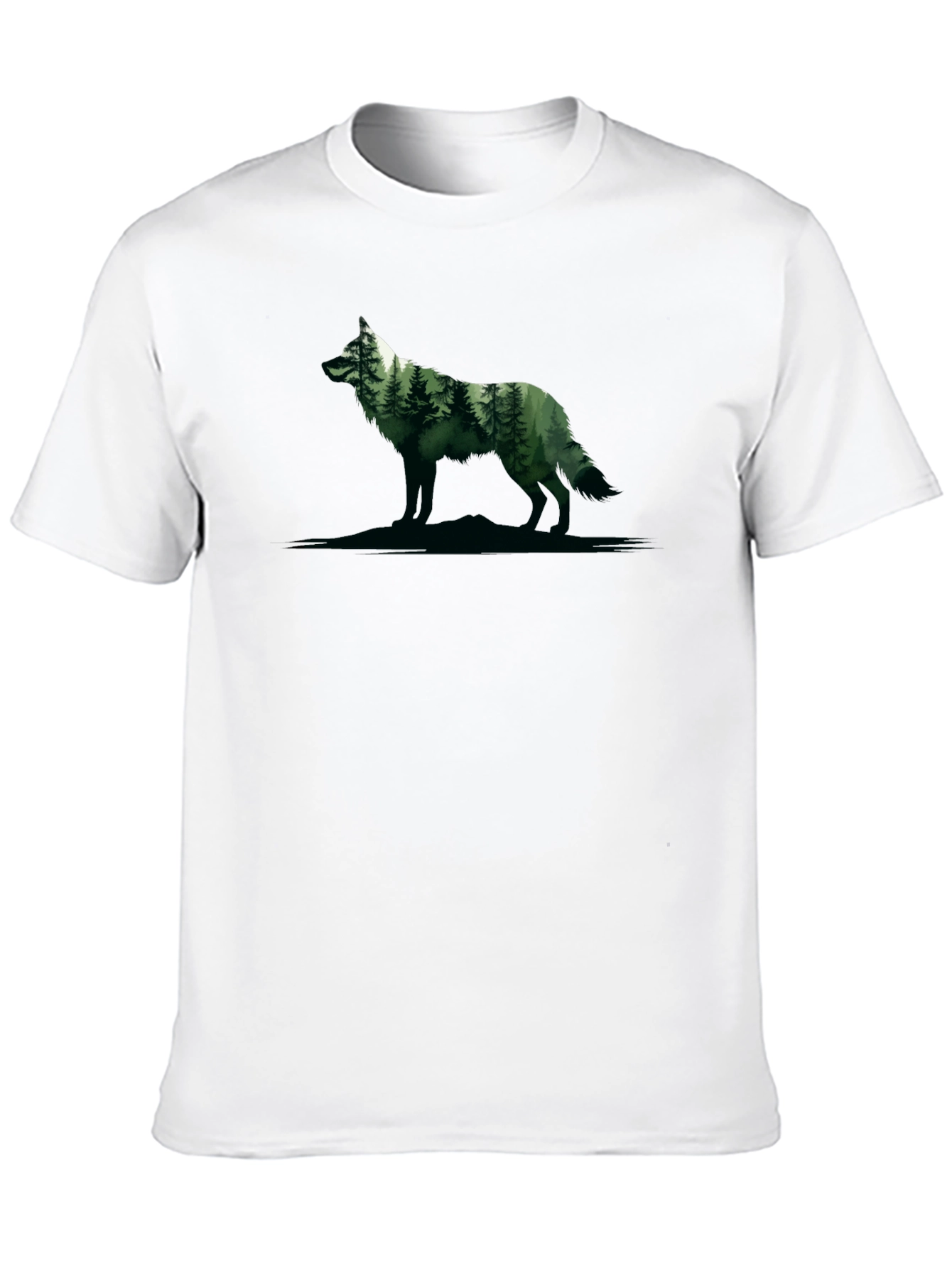 Wolf Forest Graphic Tee - Nature Inspired Design
