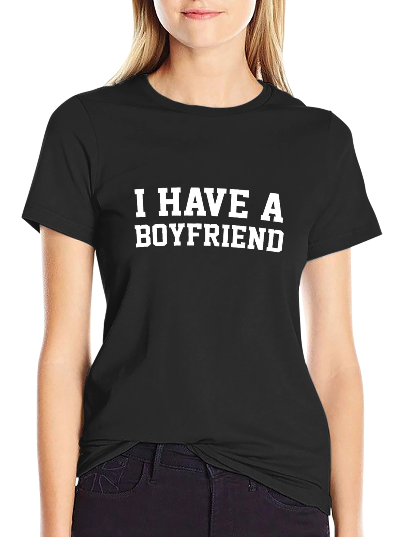 I Have A Boyfriend Novelty T-Shirt