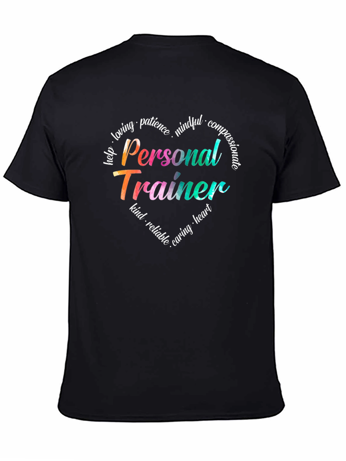 Personal Trainer Heart Graphic Tee - Inspirational Fitness Shirt