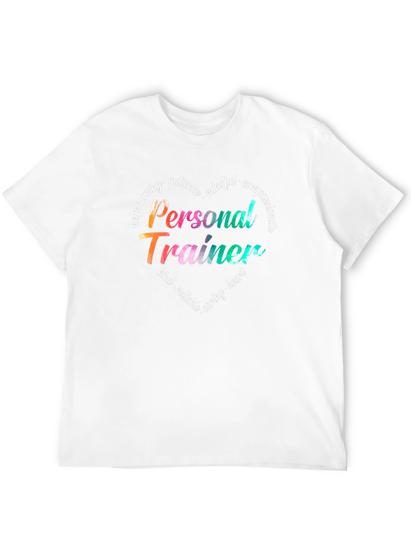 Personal Trainer Heart Graphic Tee - Inspirational Fitness Shirt