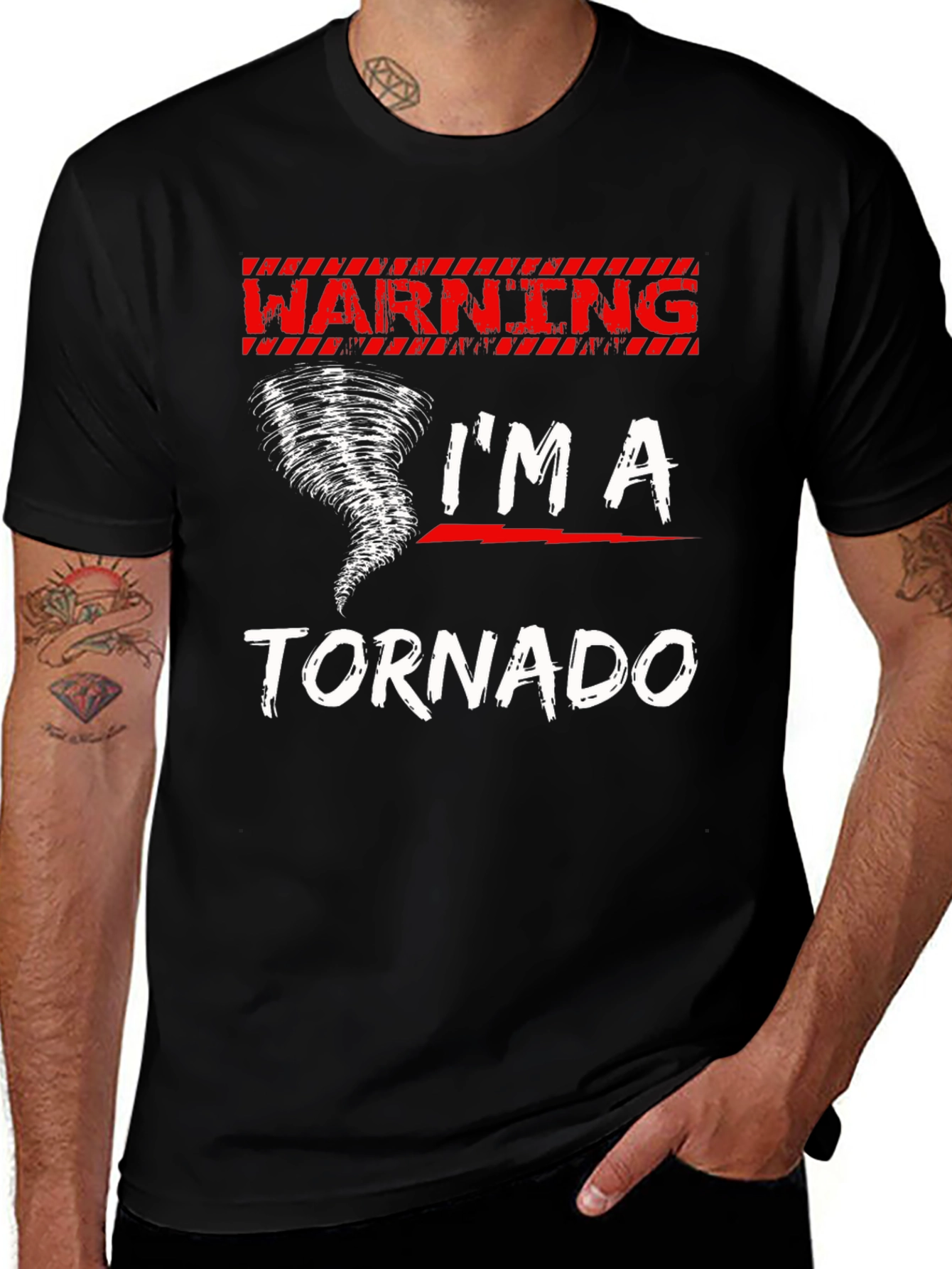 Warning Im A Tornado Graphic T-Shirt