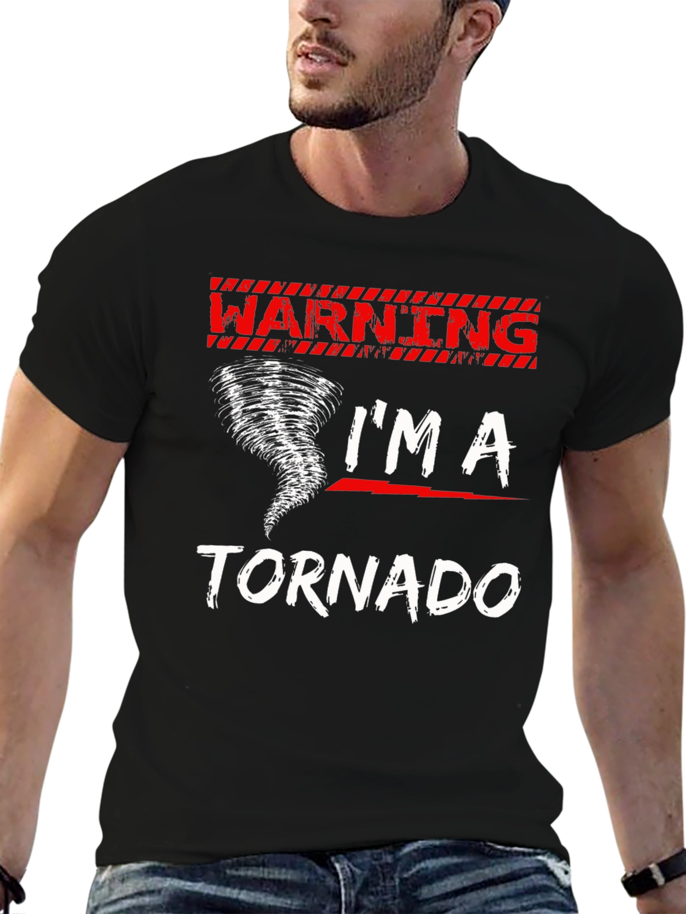 Warning Im A Tornado Graphic T-Shirt