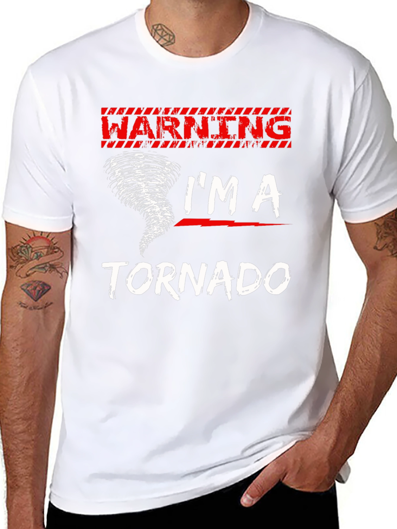 Warning Im A Tornado Graphic T-Shirt