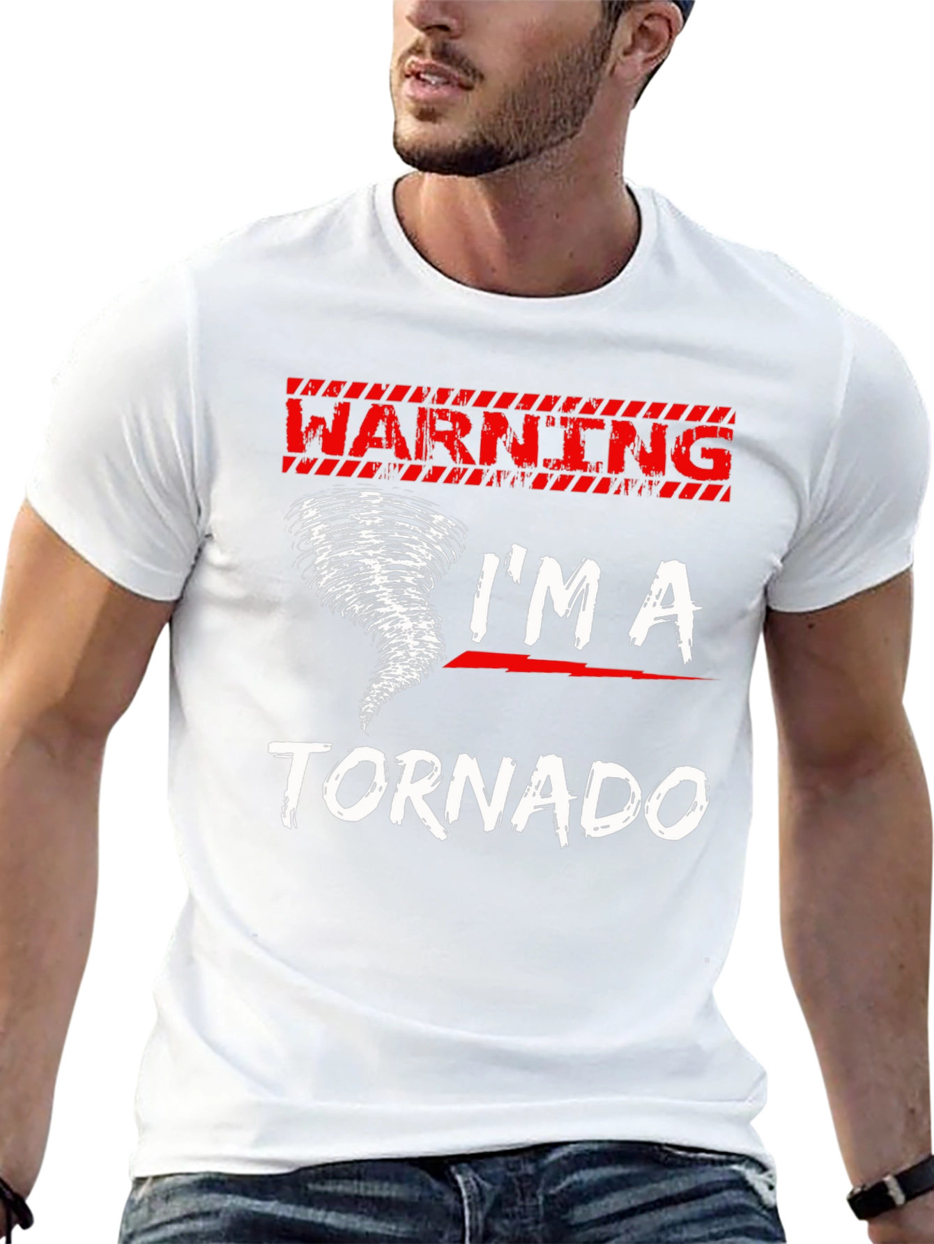 Warning Im A Tornado Graphic T-Shirt