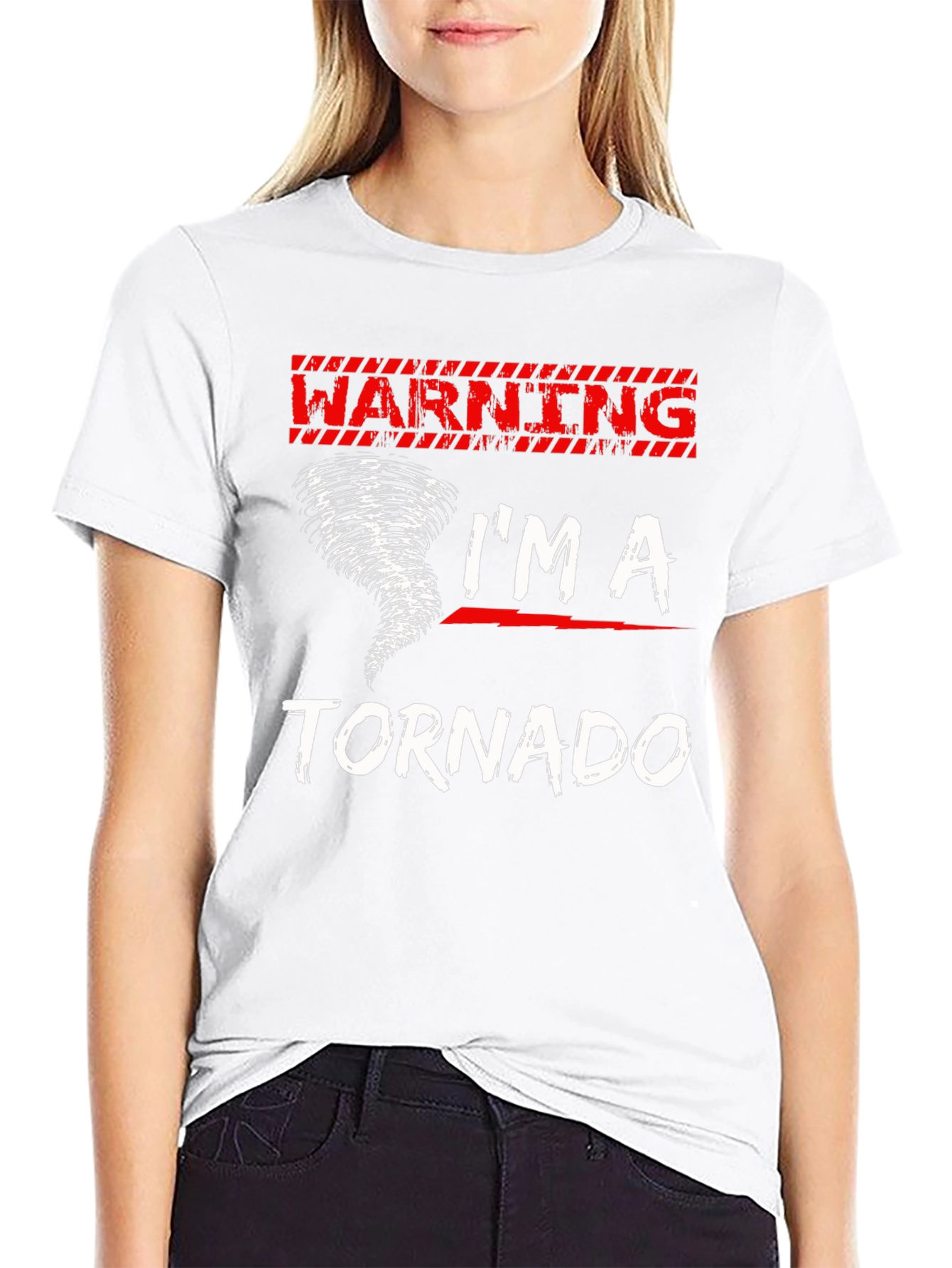 Warning Im A Tornado Graphic T-Shirt