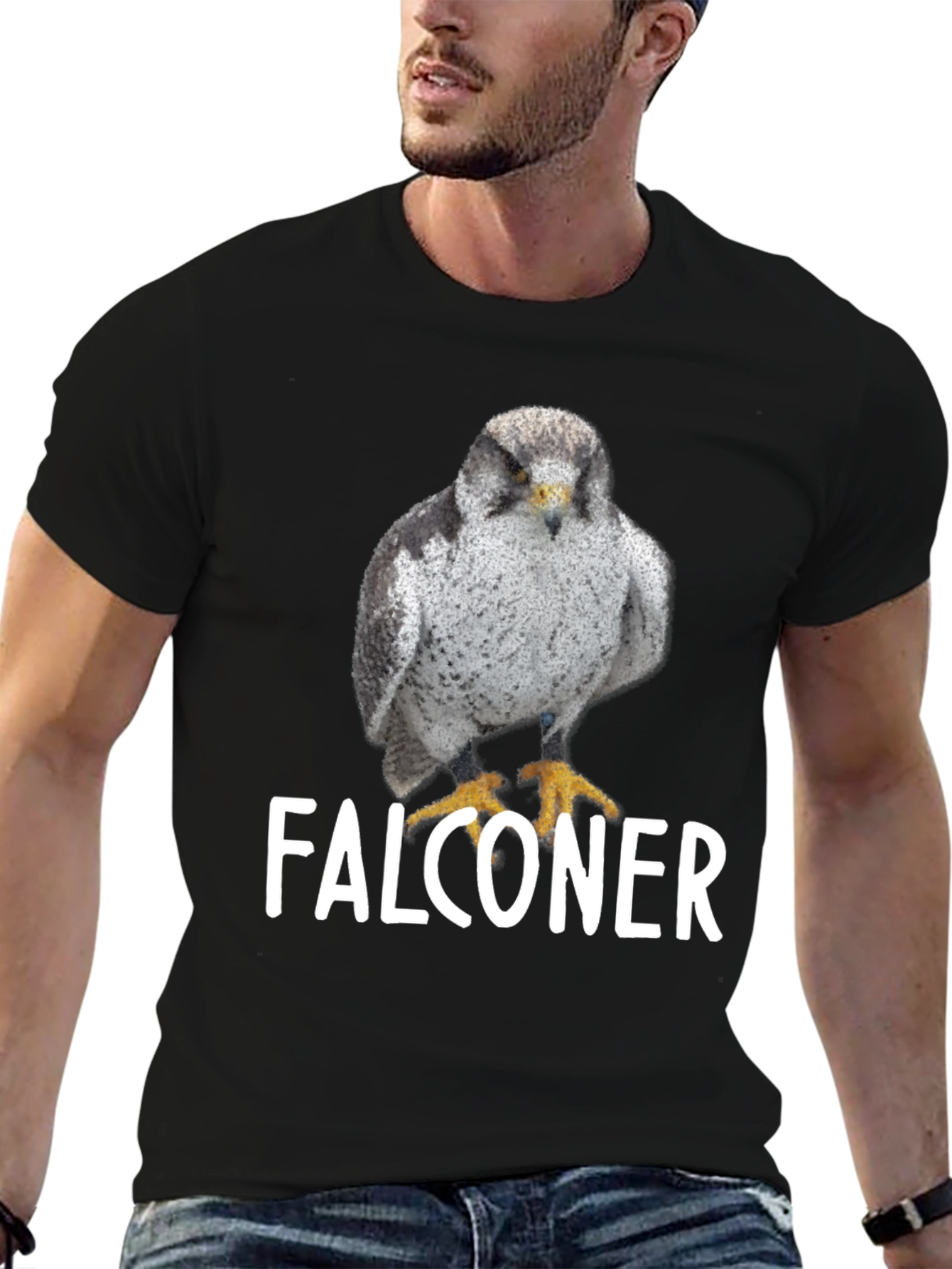 Falconer Graphic Tee - Bird Lover T-Shirt