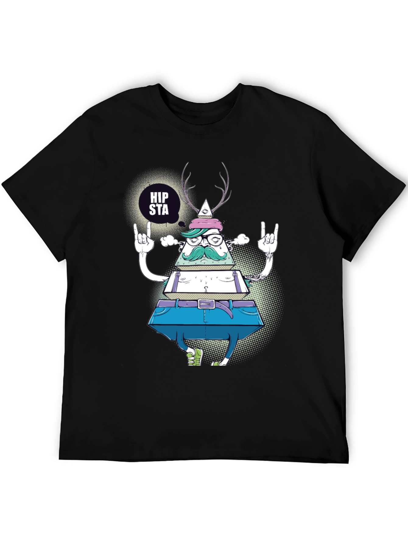 Hipsta Triangle Graphic T-Shirt